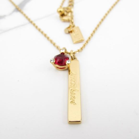 kate spade Jewelry - Kate Spade Sweetheart Gold Plated Pendant Necklace